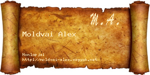 Moldvai Alex névjegykártya